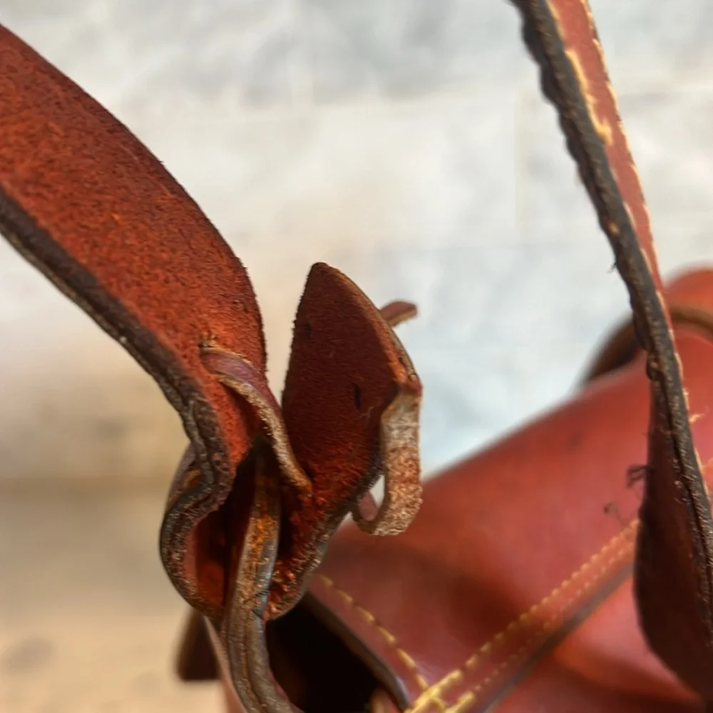 Vintage Frye Shoulder Tote‎ Message Bag As-Is